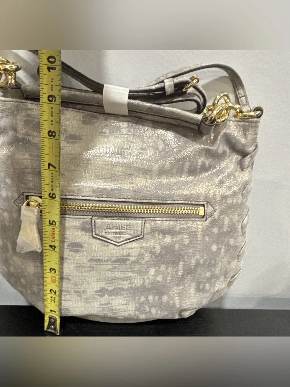 Aimee Kestenberg Metallic iridescent  crossbody purse Gold Hardware new bag
